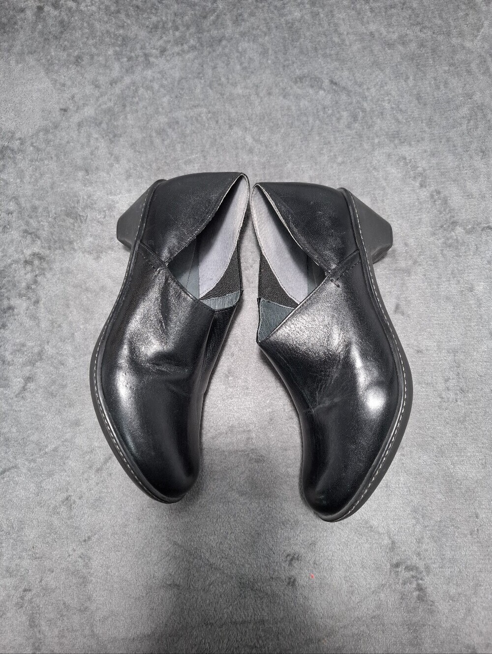 Dansko Women's Black Leather Slip-On Shoes Sz 39 8.5 / 9